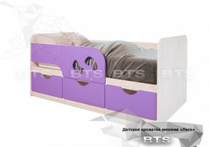 Детская кроватка Минима, лиловый сад